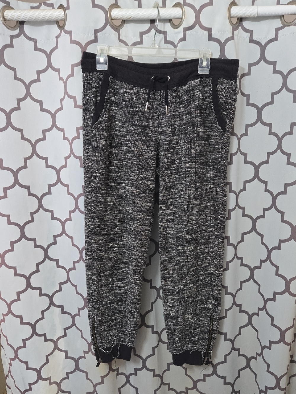 Calvin Klein Black & White Marled Track Joggers